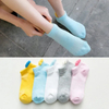 5 Pairs Women′s Sports Cotton Socks Lot Low Cut Solid Color Outdoor Crew Socks