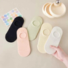 Summer Women′ S Colorful Casual Cotton Trainer Liner Socks Invisible Socks Summer Shallow-Necked Short Socks with Adhesive at The Heel
