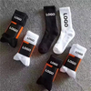 OEM High Quality Design Crew Women Men Unisex Brand Packaging Athletic Jacquard Sports Custom Socks