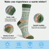 Custom Classic Pattern Winter Warm Thermal Women Crew Wool Socks