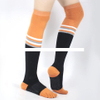 Cotton in stock women s high tube four seasons sports non slip yoga socks Pilates five finger socks long tube toe socks