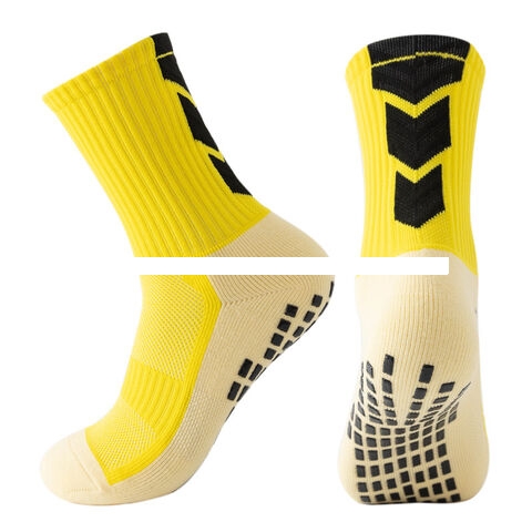 Football Training Socks Towel Sports Socks Crew Non Slip Silicone Grip Socks