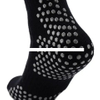 Wholesale winter solid color anti slip men soccer sport socks with exclusive grip logo for men