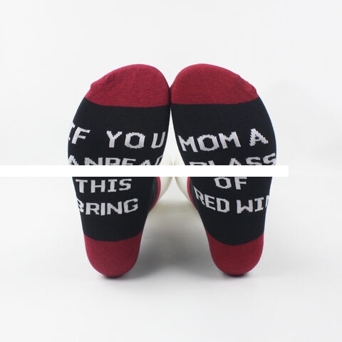 Factory Price Fashion Letter Socks Custom Colour Crew Camping Sports Socks For Men And Women