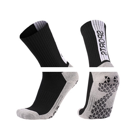Wholesale Custom Logo Grip Socks for Athlete Breathable Crew Socks Anti slip Football Socks Summer