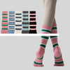 Factory stock in mid tube yoga socks non slip breathable high elastic cotton new five finger socks striped Pilates socks women