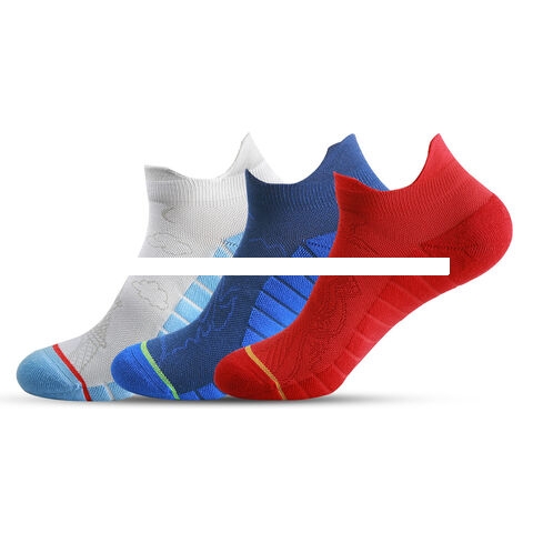 Wholesale Men s and women s towel bottom anti slip outdoor running socks