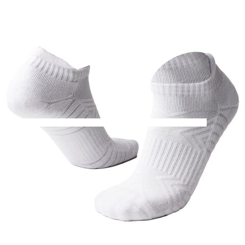 Hot sale Short tube jacquard anti slip running socks exercise workout running