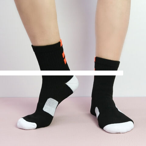 Promotion of high quality Breathable High Quality Nylon Football Print Custom Logo Sport Socks
