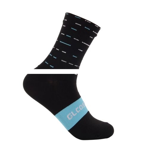 Custom Unisex Crew Embroidery And Jacquard Logo Design Recyclable Fabric Cycling Sports Socks For Women