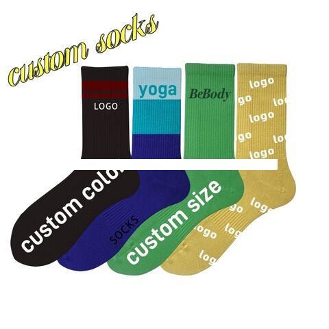 Factory Price Custom Your Own Logo Socks Gift Club Socks Team Name Sample Seriver Grip Socks