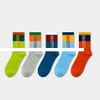 Wholesale Fashion Men Sport Socks High Quality Cotton Jacquard Design Support Custom Logo Socks