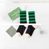 Hot Sell Fashion Ins Style Green Lattice Socks Women s Socks Crew Sports Socks For Wholesale