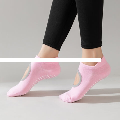 Wholesale Factory Direct Pure Color Cotton Yoga Socks Women Sports Socks Household Outdoor Use Breathable Anti Slip Socks
