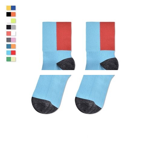 Novelty Quality Simplicity Style Quick Dry Custom Nylon Embroidery Logo Unisex Cycling Sports Socks