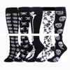 Colorblock Compression Socks High Tube, Stylish, Breathable, Durable, Multi Color Options