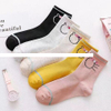 Custom Women s midtube faceless cat design patterned socks