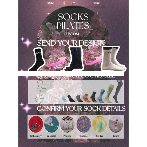 High quality socks Custom Logo Breathable Pilates Socks for Women Non Slip Grip Stocking for Sports