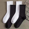 Stylish Customized Knee High Socks - Solid Color Crew Socks for Adults