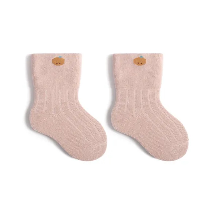 Newborn Baby Socks Autumn and Winter New Wide Mouth Loose Toe Baby Socks Cute Cartoon Boneless MID Cotton Socks