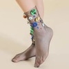 2024 New Women′s Girls Socks Funny Socks Novelty Crew Crazy Women Socks with Jewels