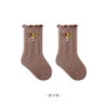 Baby Socks Autumn and Winter Wooden Ear Edge Loose Cuff No Strangulation Girls Princess Spring and Autumn Small Broken Flower Baby Boneless Medium Long Socks