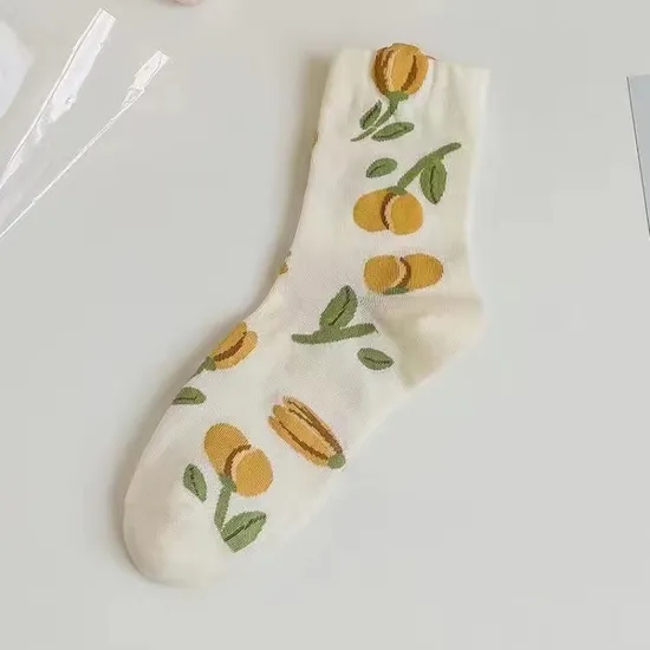 MID-Calf Socks Women Three-Dimensional Flower Ins Tide Hundred Japanese Sweet Outer Socks Sweet Cute Socks Wholesale