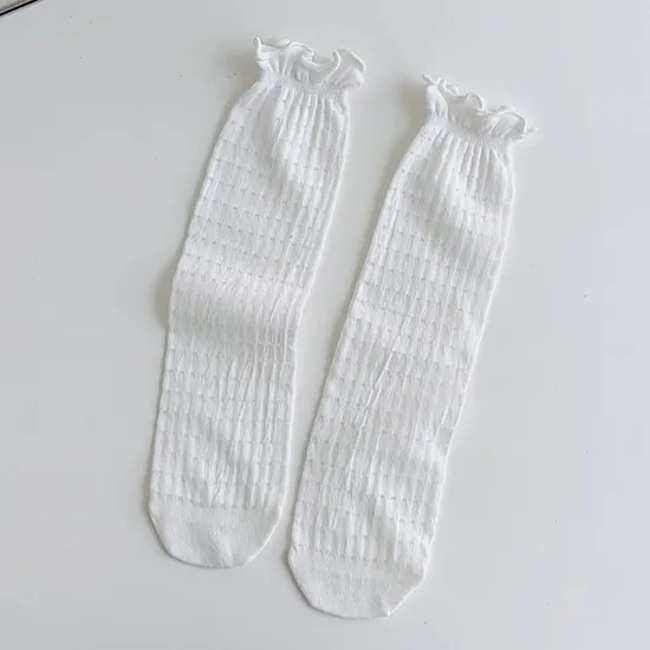 Socks Women′s Summer Section Medium Cotton Socks Sweat Absorbent Quick Drying Anti-Odor Breathable Pile Socks Japanese Cute Jk Wind Lace Socks