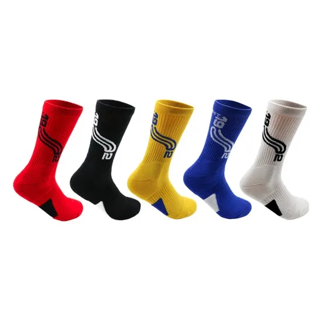 Customized Amazon Football Socks for Men′s Thickened Towel Bottom Sweat-Absorbing Sports Socks