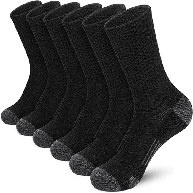 Socks Men′s Solid Color MID Cotton Socks Sweatproof Odorless Breathable Basketball Sports Socks Hundreds of Trendy Casual Socks