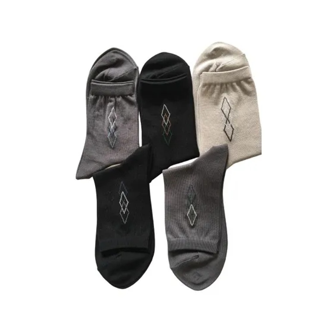 Antibacterial Soft Breathable High Elastic Mercerized Cotton Value Business Men Ankle Crew Socks