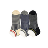 Summer Anti Bacterial Mens Colorful Short Basic Casual Breathable Cool Cotton Stripe Block Trainer Liner Socks