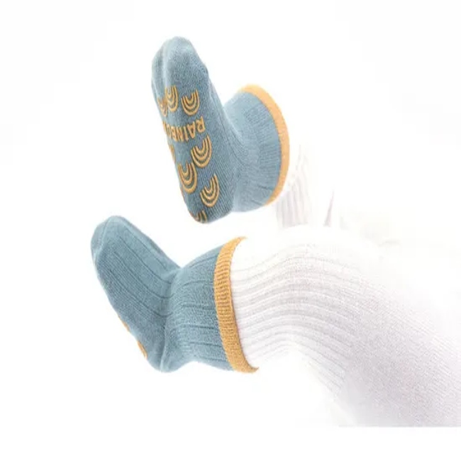 Custom Spring New Soft Cotton Breathable Grip Kid Toddler Socks Cute Cartoon Anti Slip Baby Sock
