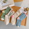 Custom Wholesale Floral Cute Fashionable Warm Socks