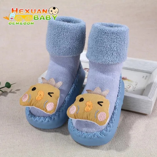 Newborn Toddler Sock Cartoon Baby Shoes Sock Non Slip Rubber Sole Children′s Floor Socks