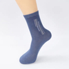 Customized Plain Knit Basic Cotton Black Men Crew Business Bamboo Socks