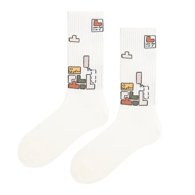Wholesale Men′ S All-Cotton Trend Long-Tube Sports Socks