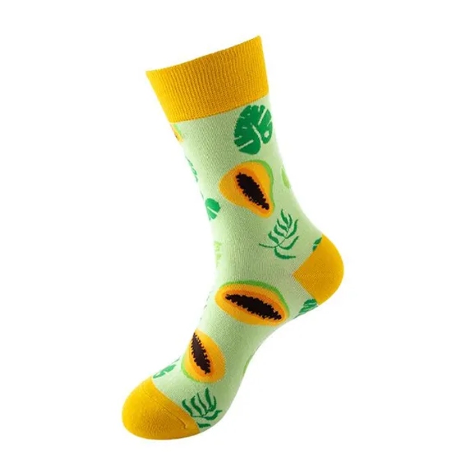 Custom Wholesale Plain Knit Men Business Socks Fashion Happy Crew Man Cotton Socks