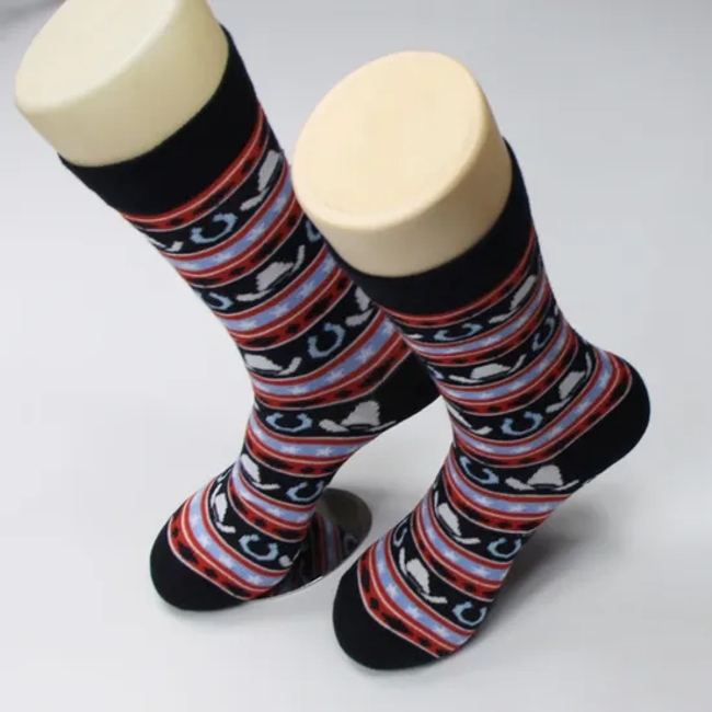 Cotton Socks with Custom Designs Animal Pattern Man Socks