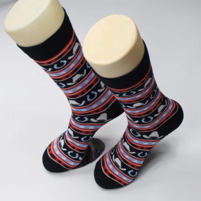 Cotton Socks with Custom Designs Animal Pattern Man Socks