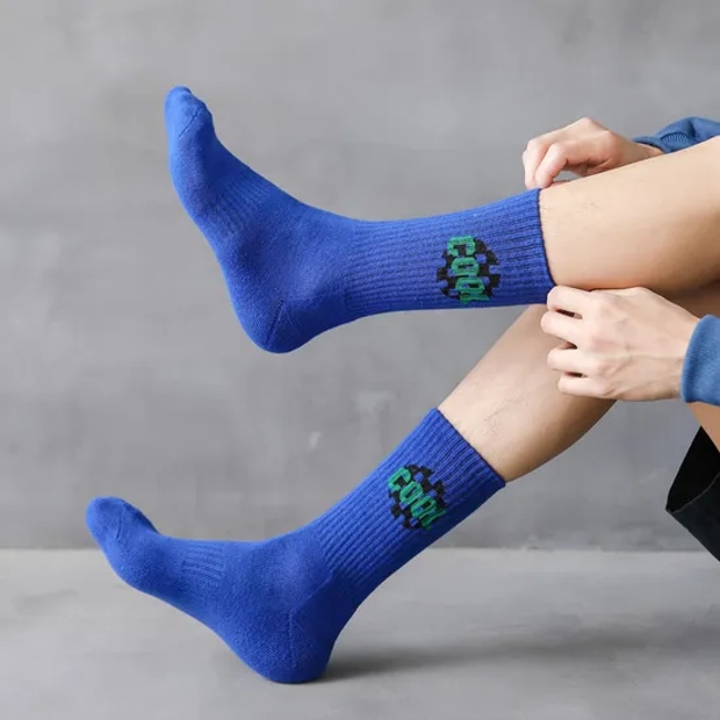 High Quality Men′s Cotton Socks OEM Printing Socks Men Business Socks