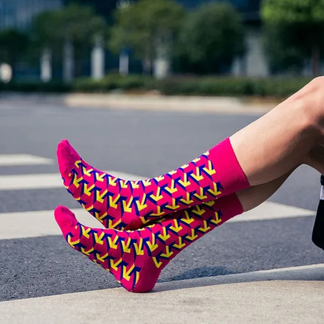 High Quality Men′s Cotton Socks OEM Printing Socks Men Business Socks