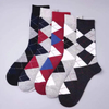 Custom Classic Formal Office Business Man Socks Bamboo Black Dress Socks Argyle Mens Business Casual Crew Dress Socks for Men