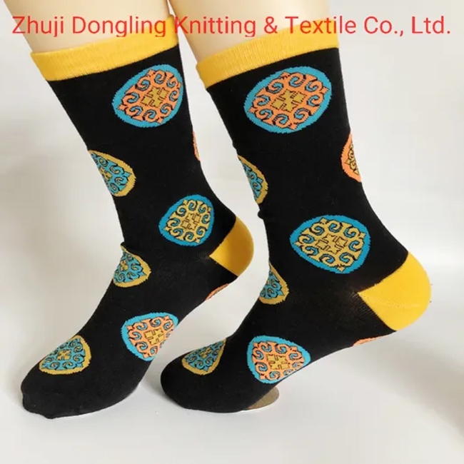 High Quality Happy Crew Man Cotton Dress City Socks Custom Made
