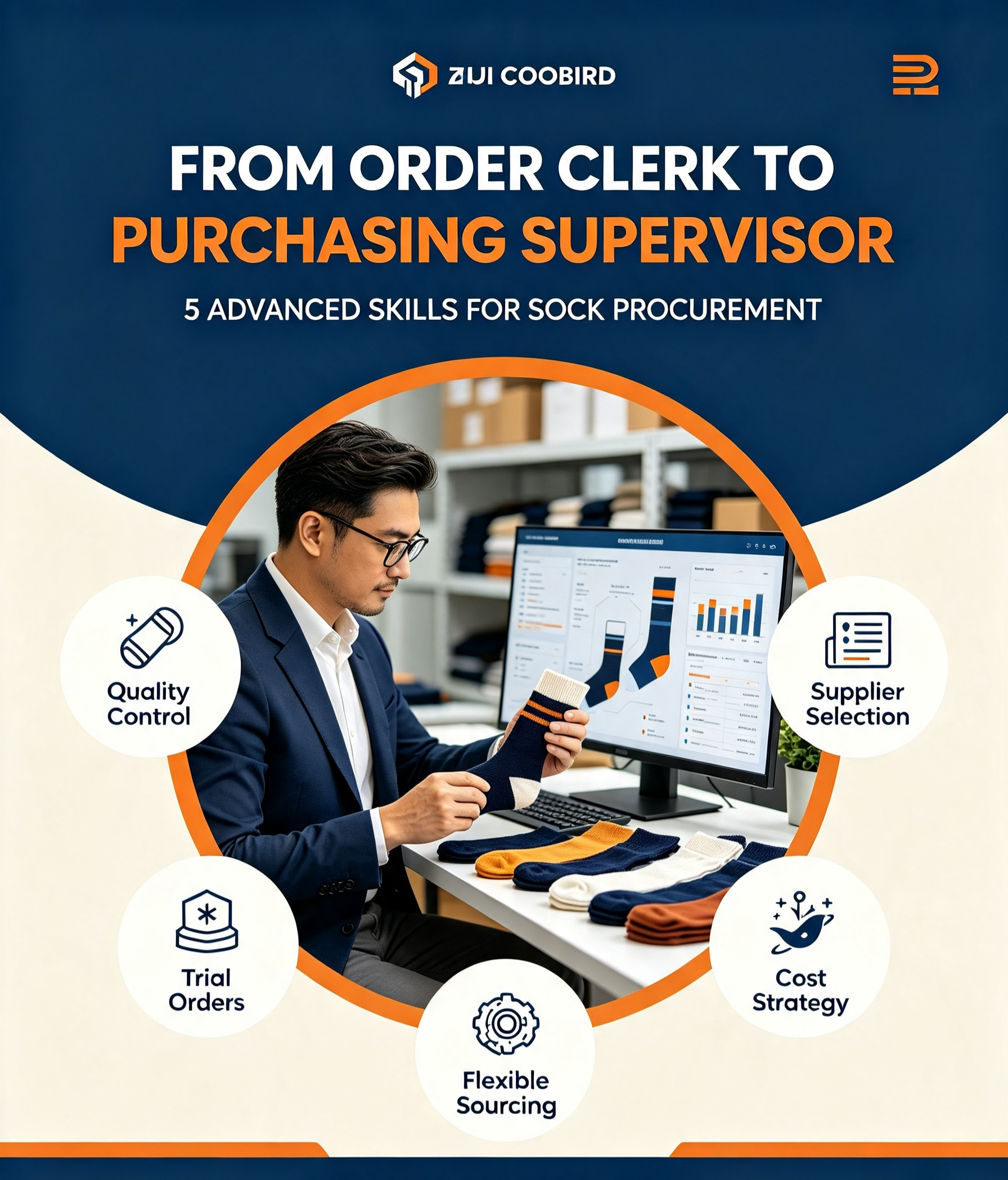 From Order Clerk to Purchasing Supervisor: 5 Core Competencies for Excellent Socks Procurers