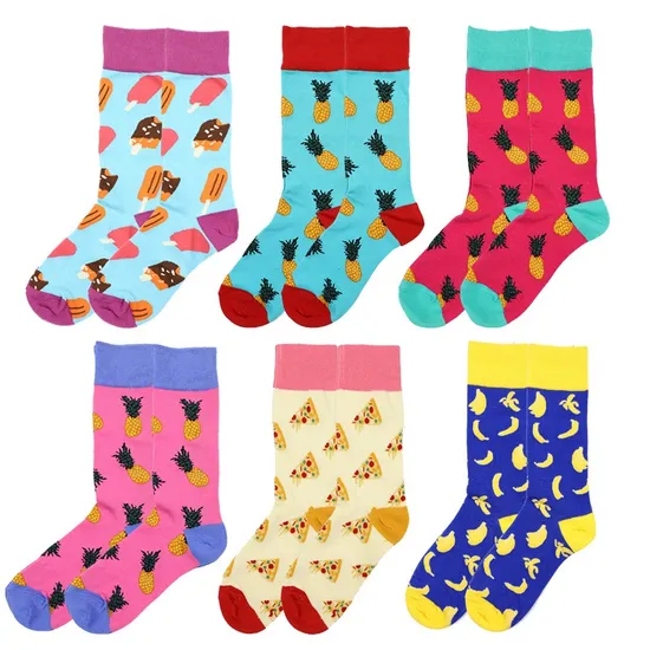 Customs Design Men Happy Cotton Socks Manufacturer