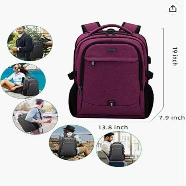Fashion Big Capacity Double Shoulder Business Leisure Travel Laptop Computer Notebook College School Backpack Pack Bag