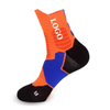 Quality Custom Cotton Elite Crew Socks with Jacquard Logos