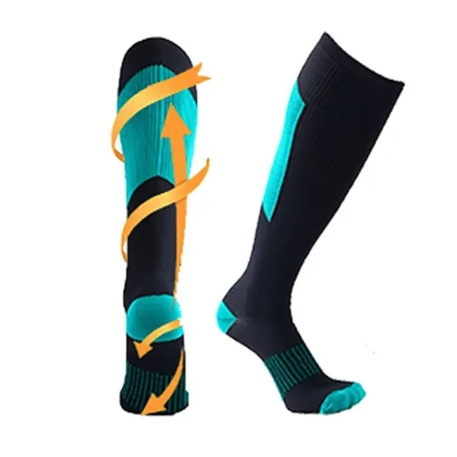 Running Compression Socks Stockings 20-30 Knee High Mmhg Men Women Sports Socks for Marathon Cycling Football Varicose Veins