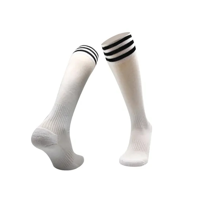 151-513# Thickened Three-Bar Towel-Soled Football Training Socks for Adults